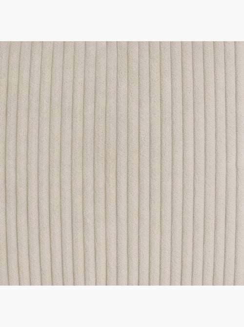 Pouf poire enfant à dossier haut avec repose-pieds carré assorti en velours côtelé - icon - Kiabi