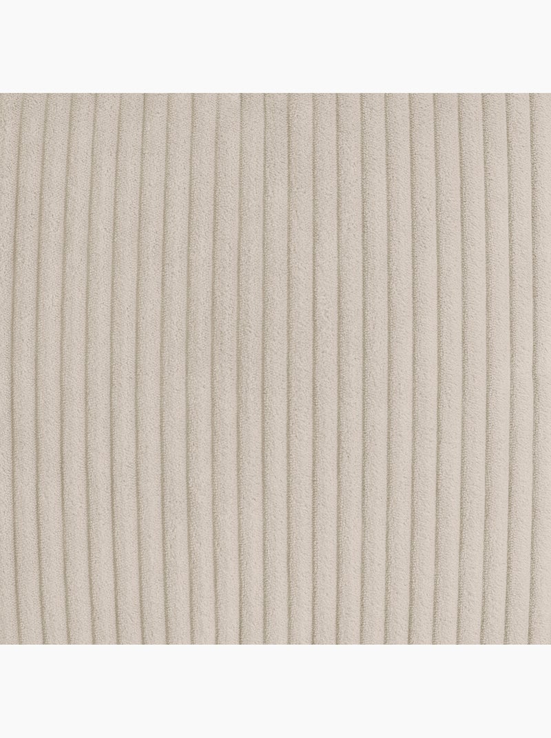 Pouf poire enfant à dossier haut avec repose-pieds carré assorti en velours côtelé - icon Beige - Kiabi