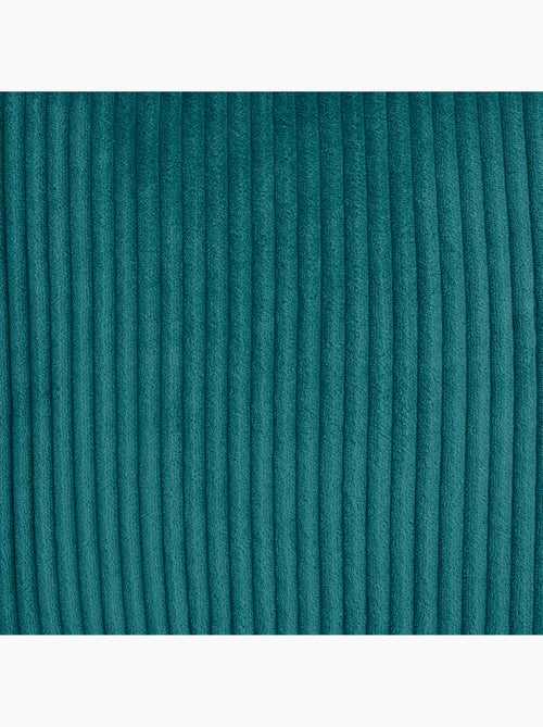 Pouf poire enfant à dossier haut avec repose-pieds carré assorti en velours côtelé - icon - Kiabi