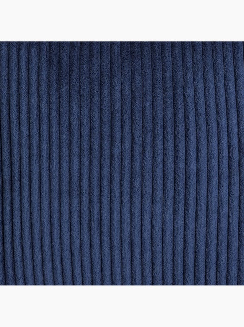 Pouf poire enfant à dossier haut avec repose-pieds carré assorti en velours côtelé - icon - Kiabi