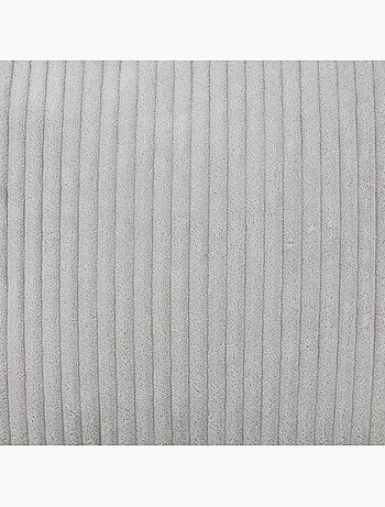 Pouf poire enfant à dossier haut avec repose-pieds carré assorti en velours côtelé - icon