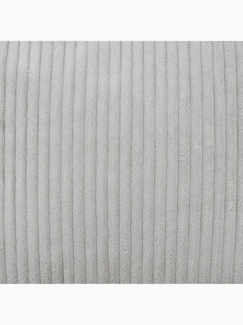 Pouf poire enfant à dossier haut avec repose-pieds carré assorti en velours côtelé - icon - Kiabi