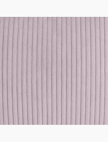 Pouf poire enfant à dossier haut avec repose-pieds carré assorti en velours côtelé - icon