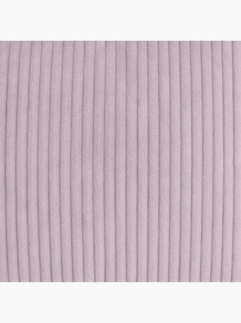 Pouf poire enfant à dossier haut avec repose-pieds carré assorti en velours côtelé - icon Mauve lilas - Kiabi