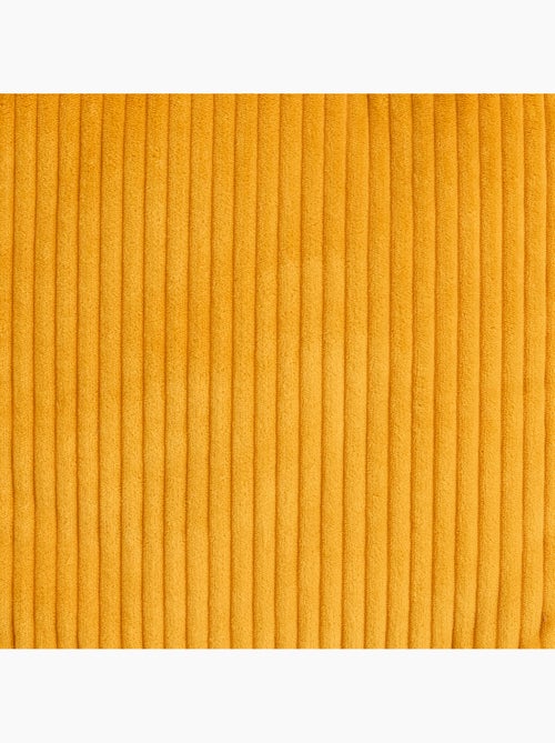 Pouf poire enfant à dossier haut avec repose-pieds carré assorti en velours côtelé - icon - Kiabi