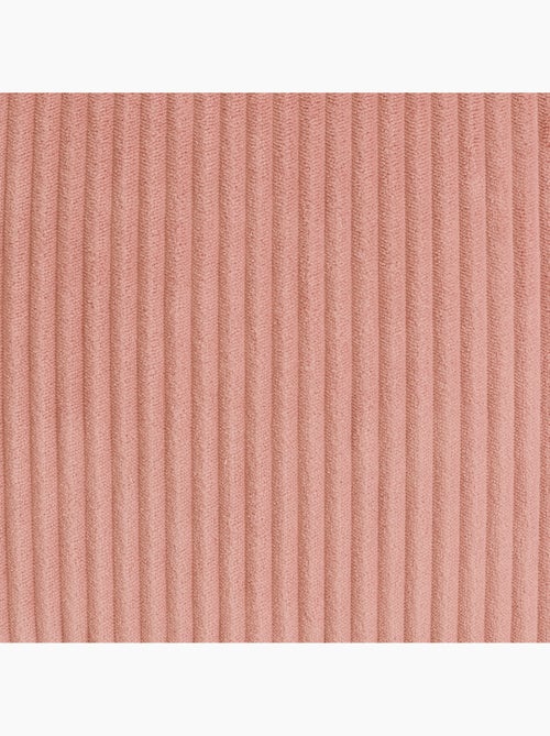 Pouf poire enfant à dossier haut avec repose-pieds carré assorti en velours côtelé - icon - Kiabi