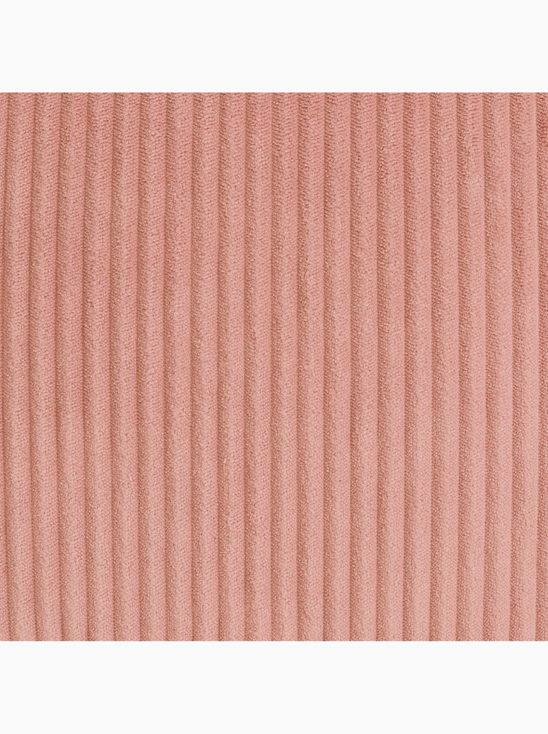 Pouf poire enfant à dossier haut avec repose-pieds carré assorti en velours côtelé - icon Rose clair - Kiabi