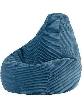 Pouf poire enfant à dossier haut en velours côtelé - icon
