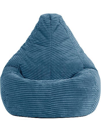 Pouf poire enfant à dossier haut en velours côtelé - icon
