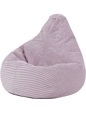 Pouf poire enfant à dossier haut en velours côtelé - icon