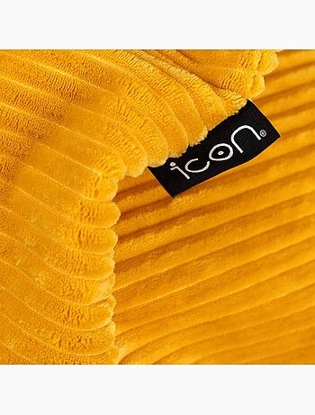 Pouf poire enfant à dossier haut en velours côtelé - icon