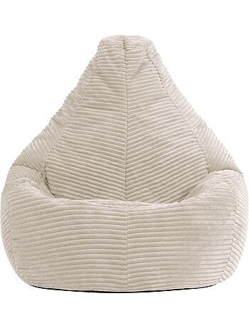 Pouf poire enfant à dossier haut velours côtelé - icon