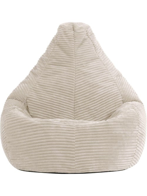 Pouf poire enfant à dossier haut velours côtelé - icon - Kiabi