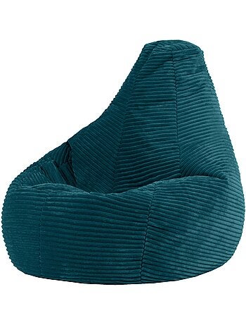 Pouf poire enfant à dossier haut velours côtelé - icon