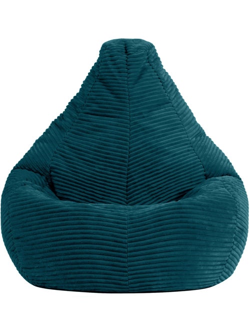 Pouf poire enfant à dossier haut velours côtelé - icon - Kiabi