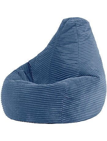 Pouf poire enfant à dossier haut velours côtelé - icon