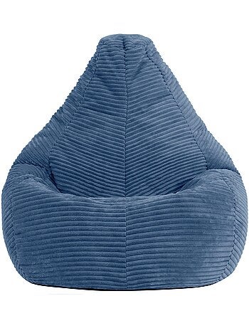 Pouf poire enfant à dossier haut velours côtelé - icon