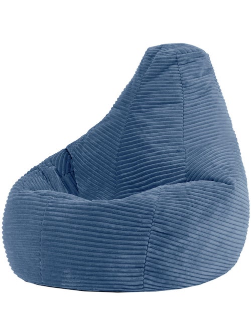 Pouf poire enfant à dossier haut velours côtelé - icon - Kiabi
