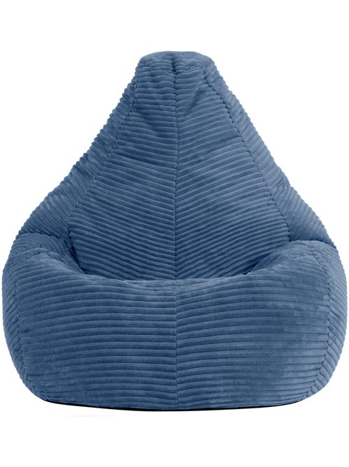 Pouf poire enfant à dossier haut velours côtelé - icon - Kiabi