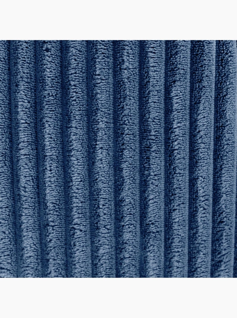 Pouf poire enfant à dossier haut velours côtelé - icon Bleu jean - Kiabi