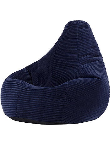 Pouf poire enfant à dossier haut velours côtelé - icon