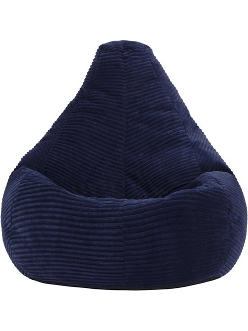 Pouf poire enfant à dossier haut velours côtelé - icon - Kiabi