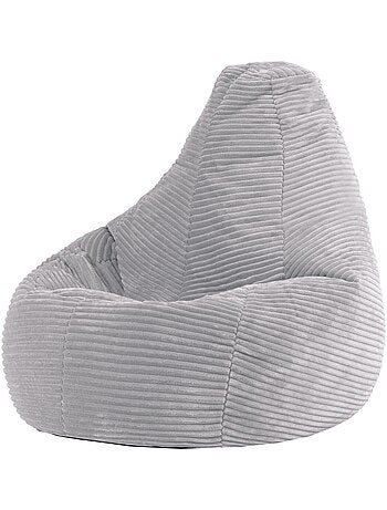 Pouf poire enfant à dossier haut velours côtelé - icon