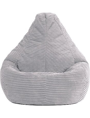 Pouf poire enfant à dossier haut velours côtelé - icon