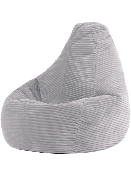 Pouf poire enfant à dossier haut velours côtelé - icon - Kiabi