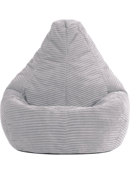 Pouf poire enfant à dossier haut velours côtelé - icon - Kiabi