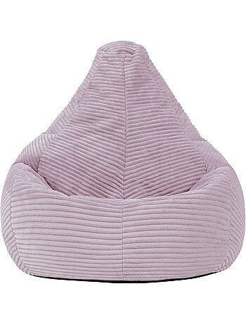 Pouf poire enfant à dossier haut velours côtelé - icon