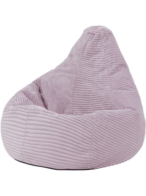 Pouf poire enfant à dossier haut velours côtelé - icon - Kiabi