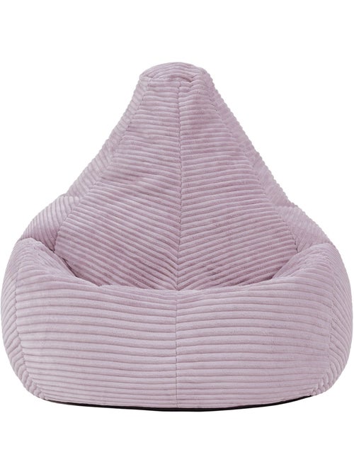Pouf poire enfant à dossier haut velours côtelé - icon - Kiabi