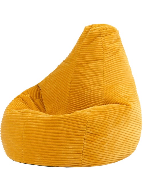 Pouf poire enfant à dossier haut velours côtelé - icon - Kiabi