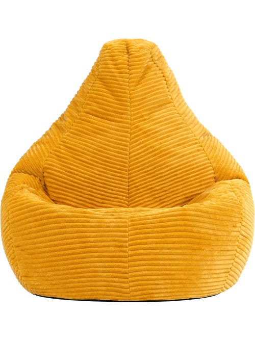 Pouf poire enfant à dossier haut velours côtelé - icon - Kiabi