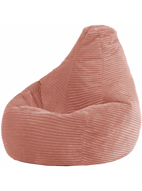 Pouf poire enfant à dossier haut velours côtelé - icon - Kiabi