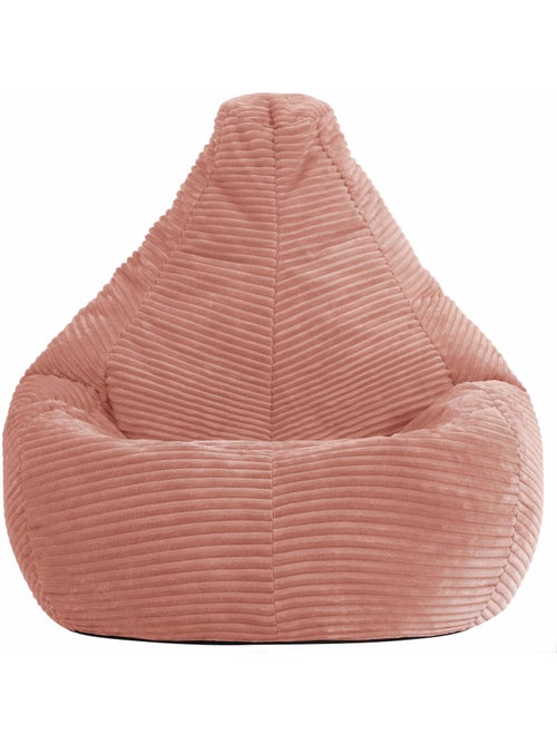Pouf poire enfant à dossier haut velours côtelé - icon - Kiabi