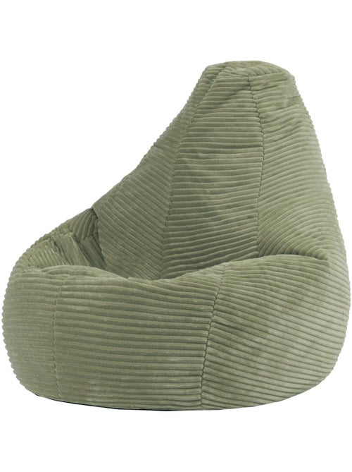 Pouf poire enfant à dossier haut velours côtelé - icon - Kiabi