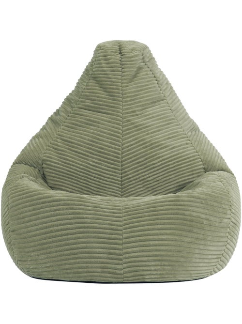 Pouf poire enfant à dossier haut velours côtelé - icon - Kiabi