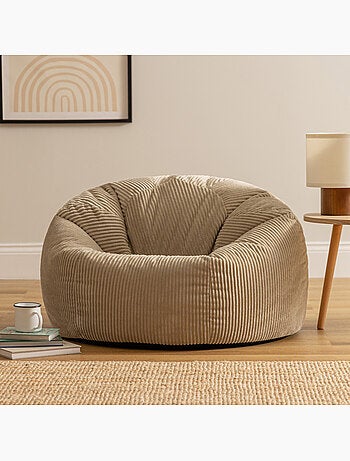 Pouf poire fauteuil classique kingston en velours côtelé - icon