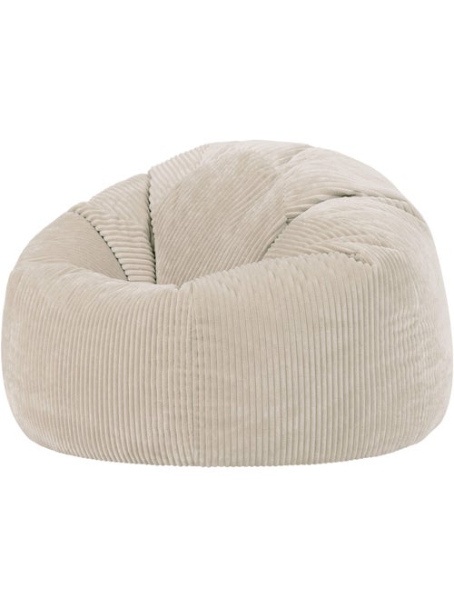 Pouf poire fauteuil classique kingston en velours côtelé - icon - Kiabi