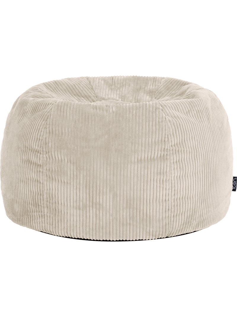 Pouf poire fauteuil classique kingston en velours côtelé - icon Beige - Kiabi