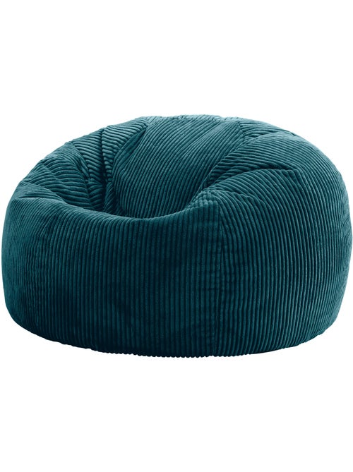 Pouf poire fauteuil classique kingston en velours côtelé - icon - Kiabi