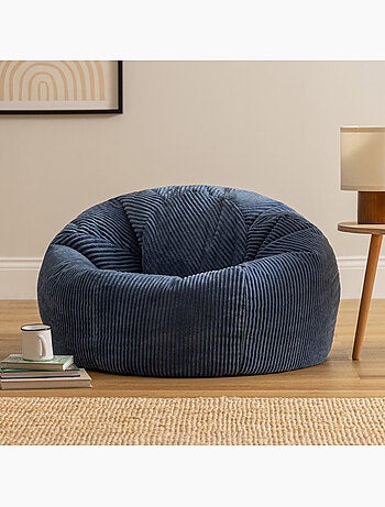 Pouf poire fauteuil classique kingston en velours côtelé - icon