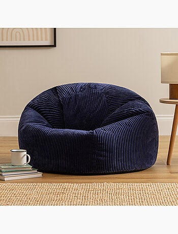 Pouf poire fauteuil classique kingston en velours côtelé - icon