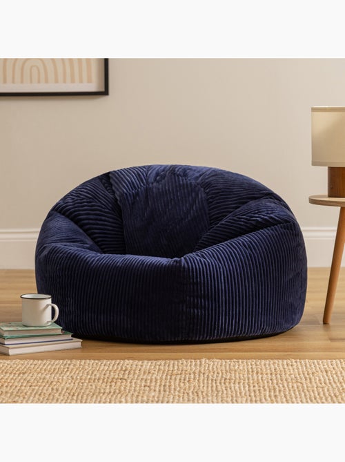 Pouf poire fauteuil classique kingston en velours côtelé - icon - Kiabi