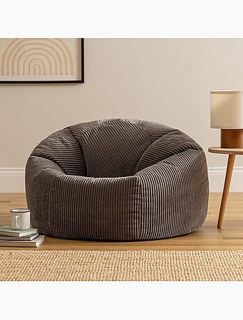 Pouf poire fauteuil classique kingston en velours côtelé - icon