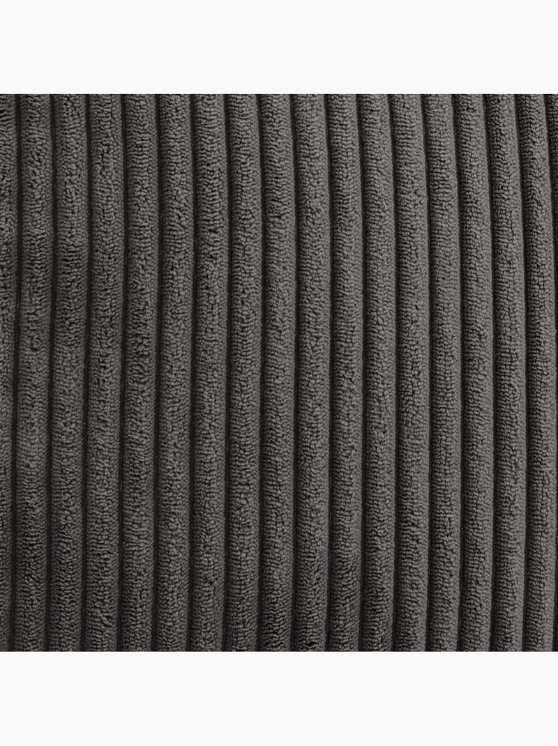 Pouf poire fauteuil classique kingston en velours côtelé - icon gris anthracite - Kiabi