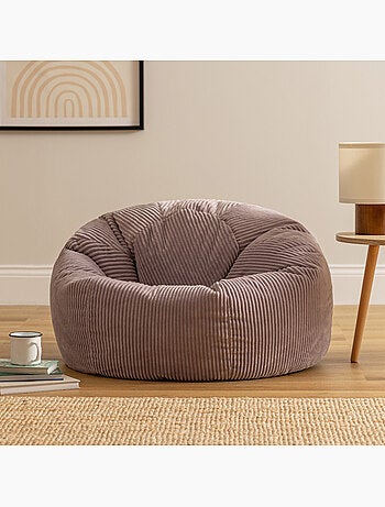 Pouf poire fauteuil classique kingston en velours côtelé - icon