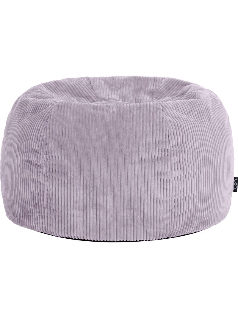 Pouf poire fauteuil classique kingston en velours côtelé - icon Mauve lilas - Kiabi